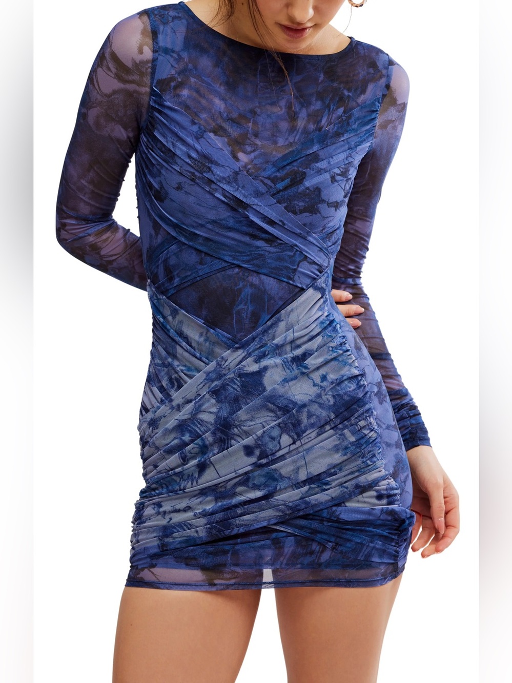 Free People | Katana Mini Dress in Deep Ocean